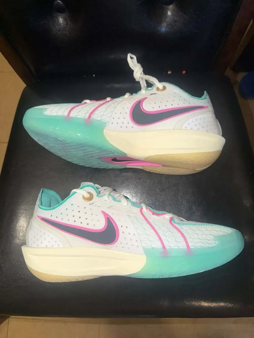Nike Air Zoom GT Cut 3 EP White Teal Playful Pink (HM3699-161)